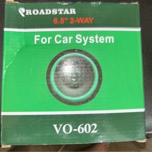 Roadstar 6.5" 2-Way Car Speaker System - Green